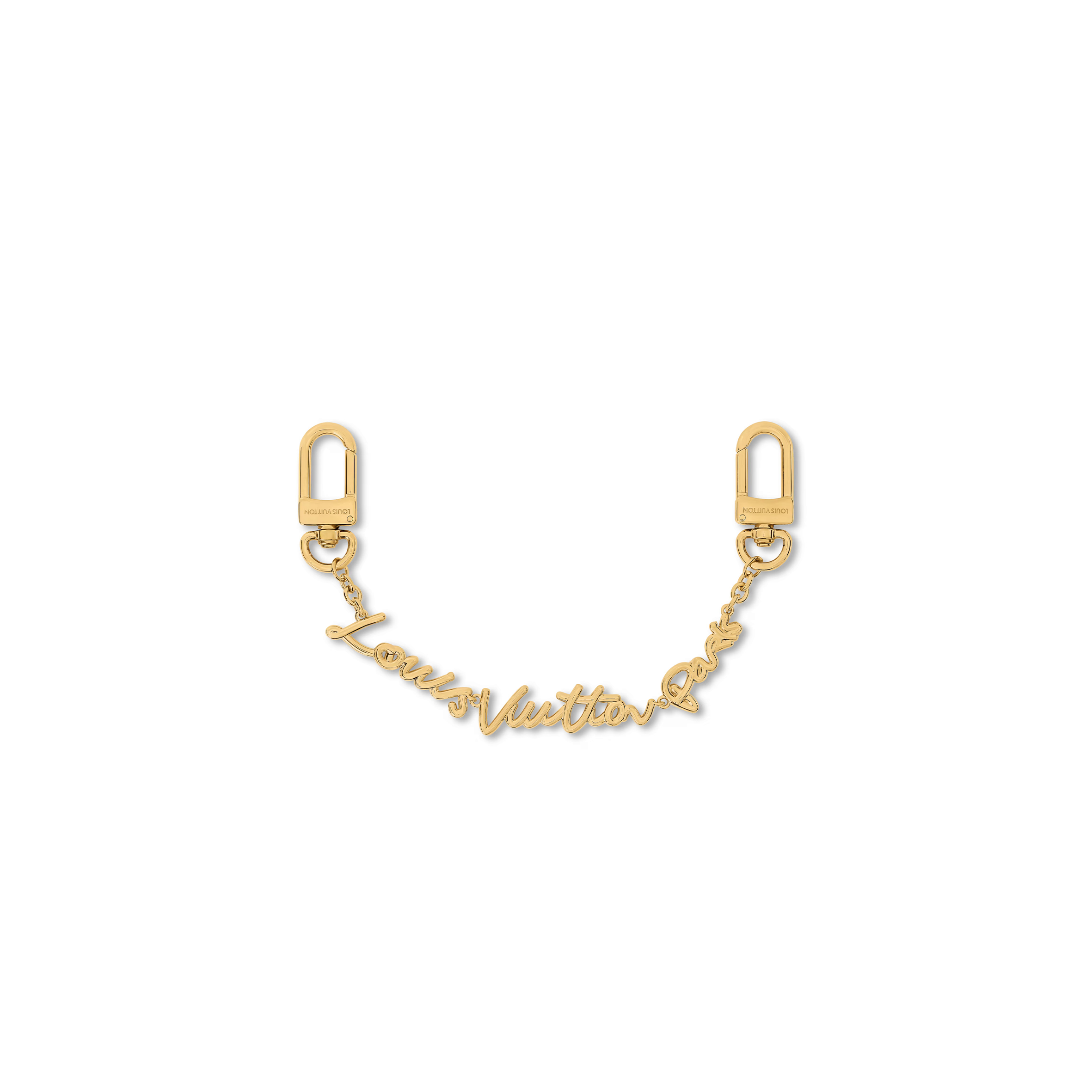 LOUIS VUITTON LV SCRIPT CHAIN BAG CHARM M03473